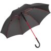 Зонт-трость с цветными спицами Color Style, цвет красный с черной ручкой