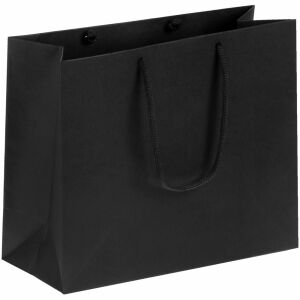 Пакет бумажный Porta, размер малый, цвет черный