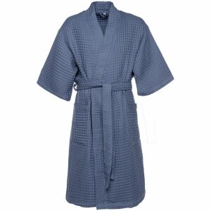 Халат вафельный мужской Boho Kimono, цвет синий, размер XL (52-54)