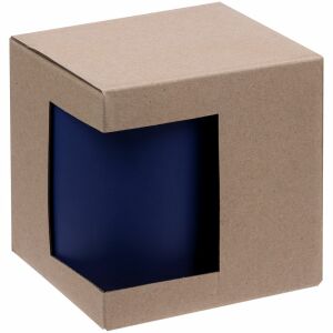 Коробка для кружки с окошком, цвет крафт, ver.2
