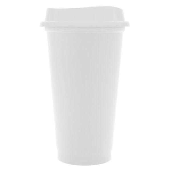 Стакан с крышкой Color Cap White, цвет белый