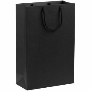 Пакет бумажный Porta, размер средний, цвет черный