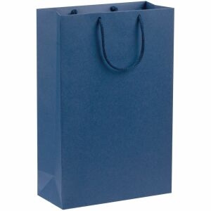 Пакет бумажный Porta, размер средний, цвет синий