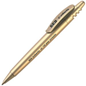 X-8 SAT, ручка шариковая, цвет золотистый, пластик