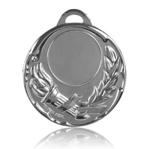 Медаль HB105, цвет серебро D50мм, D вкладыша 40мм