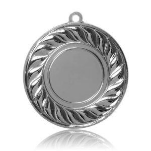 Медаль HB100, цвет серебро D50мм, D вкладыша 25мм