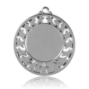 Медаль HB103, цвет серебро D50мм, D вкладыша 30мм