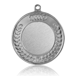 Медаль Zj-M744, цвет серебро D65мм, D вкладыша 40мм