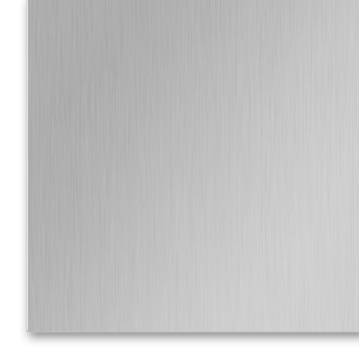 Металл, цвет серебро, шлифованное для сублимации, 305х600х0,5мм (SU31)
