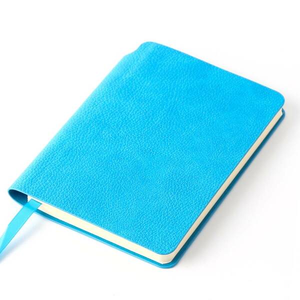 Ежедневник недатированный SALLY, A6, цвет голубой, кремовый блок