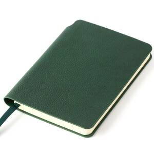 Ежедневник недатированный SALLY, A6, цвет темно-зеленый, кремовый блок
