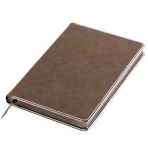 Ежедневник недатированный Montrose, А5, цвет коричневый, кремовый блок, графитовый срез