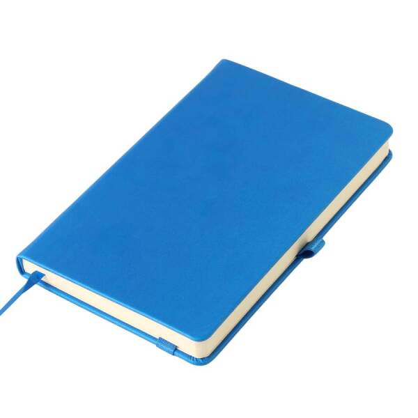 Ежедневник недатированный HAMILTON, A5, цвет ярко-синий, кремовый блок