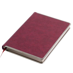 Ежедневник недатированный Montrose, А5, цвет бордовый, кремовый блок, графитовый срез