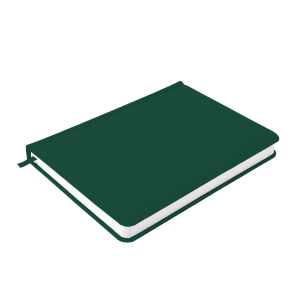 Ежедневник недатированный Campbell, А5, цвет темно-зеленый, белый блок