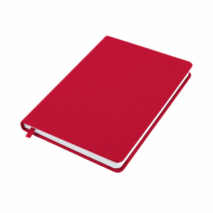 Ежедневник недатированный Duncan, А5, цвет красный, белый блок