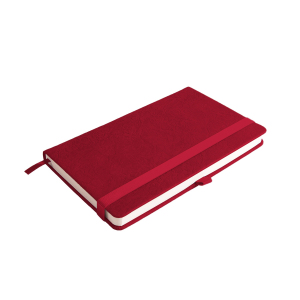 Ежедневник недатированный Starry , А5, цвет красный, кремовый блок