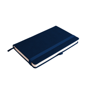 Ежедневник недатированный Starry , А5, цвет темно-синий, кремовый блок