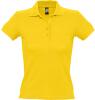 Рубашка поло женская People 210, цвет желтая, размер XL