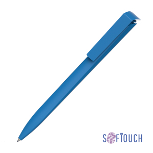 Ручка шариковая TRIAS SOFTTOUCH, цвет голубой