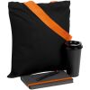 Набор Velours Bag, цвет черный с оранжевым