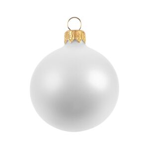 Елочный шар Gala Matt в коробке, белый, 6 см