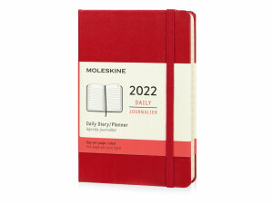 Ежедневник Moleskine Classic (2022), Pocket (9х14),цвет  красный, твердая обложка