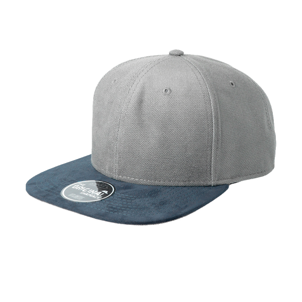 Бейсболка VIBE, 6 клиньев, пластиковая застежка, цвет темно-синий, серый, размер универсальный