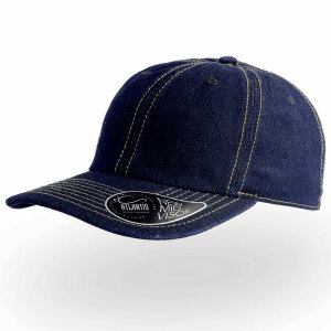 Бейсболка DAD HAT, 6 клиньев, металлическая застежка, цвет джинсовый, размер универсальный