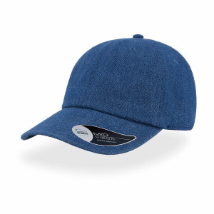Бейсболка DAD HAT, 6 клиньев, металлическая застежка, цвет синий, размер универсальный