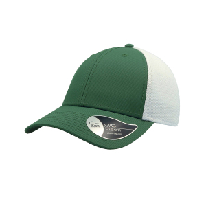 Бейсболка СAMPUS, 6 клиньев, застежка на липучке, цвет зеленый, белый, размер универсальный