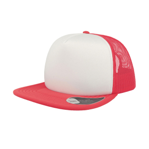 Бейсболка SNAP 90S, 5 клиньев, пластиковая застежка, цвет белый, красный, размер универсальный