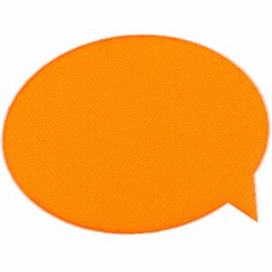 Наклейка тканевая Lunga Bubble, размер M, цвет оранжевый неон