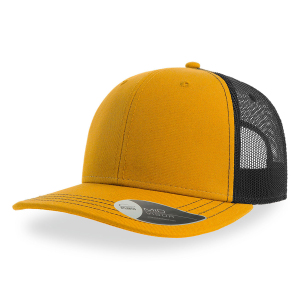 Бейсболка SONIC 280, 6 клиньев, пластиковая застежка, цвет желтый, черный, размер универсальный