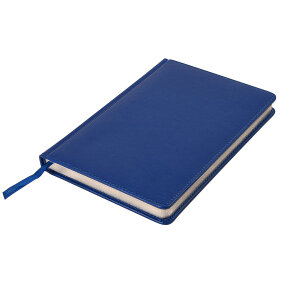 Ежедневник недатированный JOY, формат А5, цвет синий, белый блок, серебряный обрез