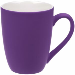 Кружка Good Morning с покрытием софт-тач, цвет фиолетовый