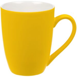 Кружка Good Morning с покрытием софт-тач, цвет желтая