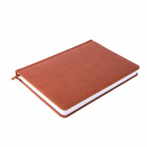 Ежедневник недатированный Campbell, формат А5, цвет коричневый, белый блок
