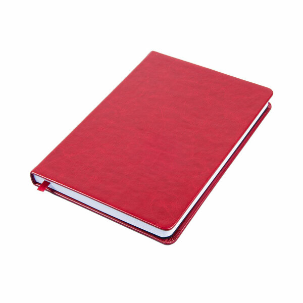 Ежедневник недатированный Duncan, формат А5, цвет бордовый, белый блок