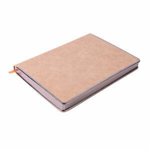 Ежедневник недатированный Montrose, формат А5, цвет светло-коричневый, кремовый блок, графитовый срез