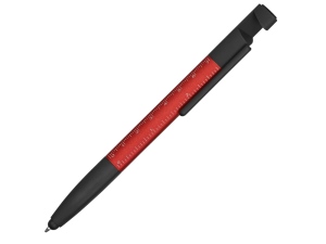 Ручка-стилус пластиковая шариковая многофункциональная (6 функций) «Multy», цвет красный