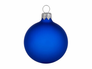 Стеклянный шар, цвет синий матовый, заготовка шара 6 см