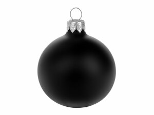Стеклянный шар черный матовый, заготовка шара 6 см