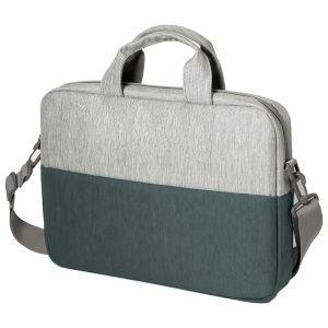 Конференц-сумка BEAM NOTE, цвет серый/зеленый, 39х30х6.5 см, ткань верха:100% полиамид, под-д:100%полиэст