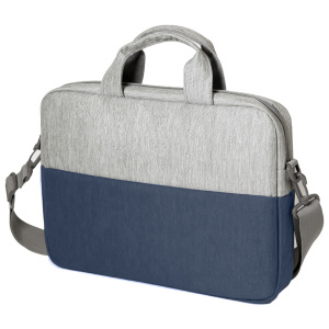 Конференц-сумка BEAM NOTE, цвет серый/темно-синий, 39х30х6.5 см, ткань верха: 100% полиамид, под-д: 100%п