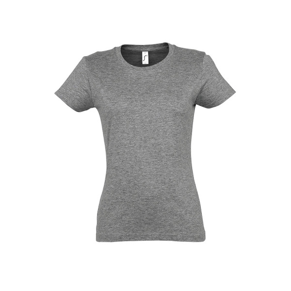 Футболка женская IMPERIAL WOMEN, цвет серый меланж, цвет XL, 100% хлопок, 190 г/м2