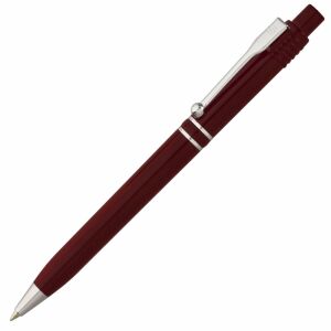 Ручка шариковая Raja Chrome, цвет бордовая
