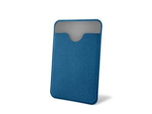 Чехол-картхолдер Favor на клеевой основе на телефон для пластиковых карт и и карт доступа, цвет синий