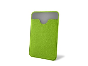 Чехол-картхолдер Favor на клеевой основе на телефон для пластиковых карт и и карт доступа, цвет зеленый