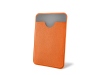 Чехол-картхолдер Favor на клеевой основе на телефон для пластиковых карт и и карт доступа, цвет оранжевый